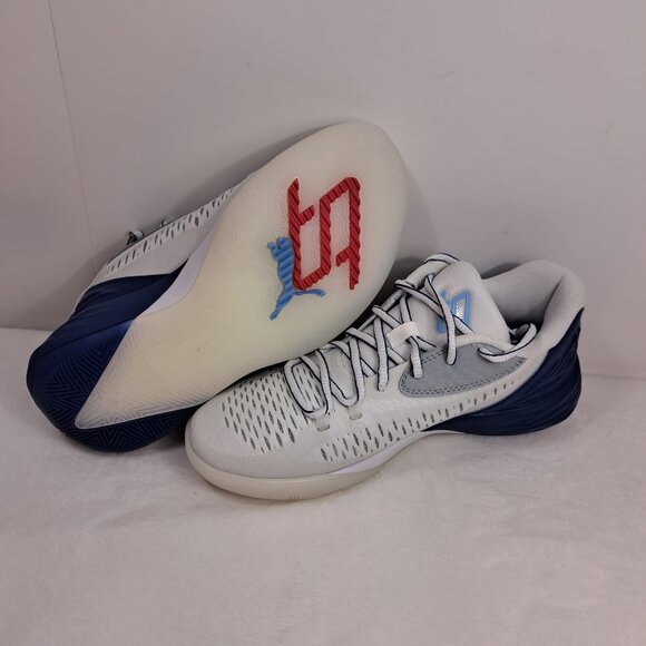 PUMA STEWIE 1 TEAM BASKETBALL WOMEN'S WHITE BLUE SNEAKERS SIZE 7‎ NEW - Picture 4 of 11